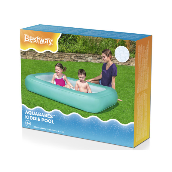 Felfújható medence 165x104x25 cm BESTWAY 51115 Aquababes Kiddie Pool - türkiz