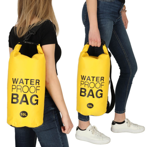 Vízálló táska 10 l Water proof bag - sárga