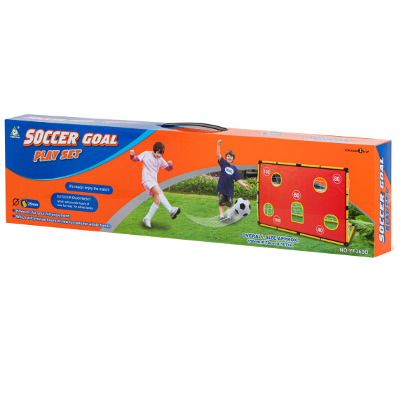 Focikapu edzőlyukakkal Inlea4Fun SOCCER GOAL PLAY SET