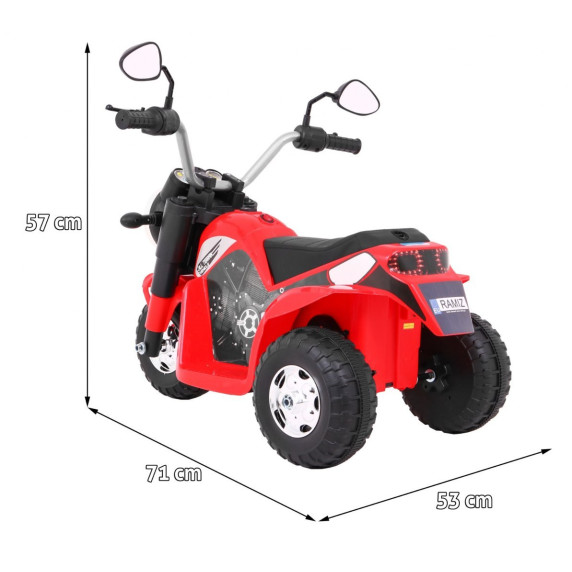 Elektromos háromkerekű kismotor Inlea4Fun MINI BIKE - Piros