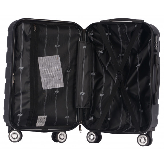 Bőrönd szett Aga Travel MR4650-Black - Fekete