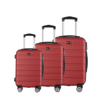 Bőrönd szett Aga Travel MR4650-DarkRed - piros 