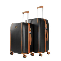 Bőrönd szett AGA Travel MR4670-BLACK - fekete 