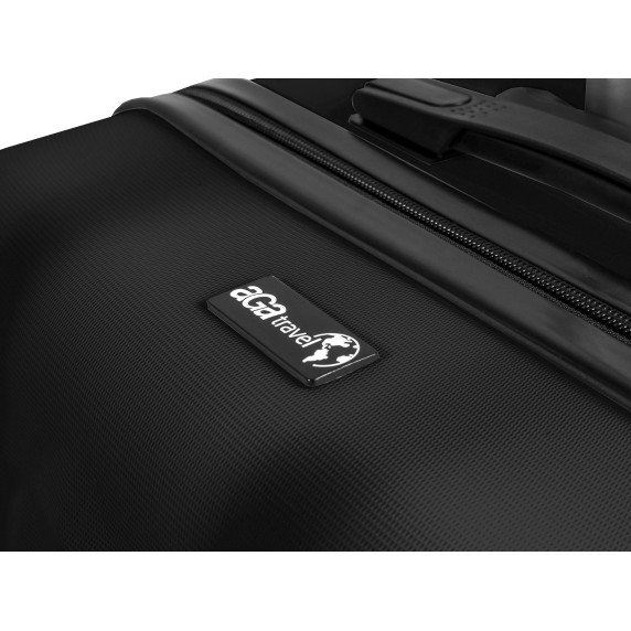 Bőrönd szett AGA Travel MR4655-Black - fekete