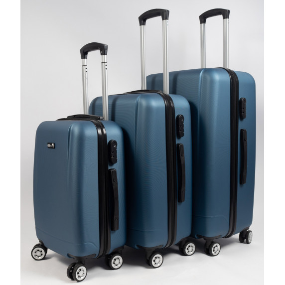 Bőrönd szett AGA Travel MR4656-Dark Blue - sötétkék