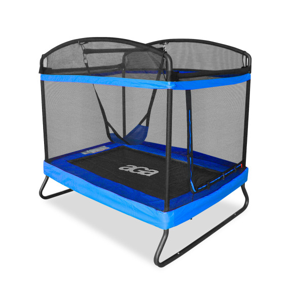 Téglalap alakú trambulin 122 x 183 cm AGA MRRC0406DarkBlue - sötétkék