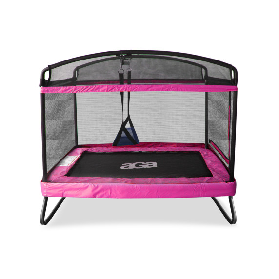 Téglalap alakú trambulin 122 x 183 cm AGA MRRC0406Pink - rózsaszín