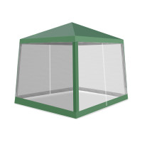 Kerti pavilon szúnyoghálóval 2,4 x 3 m AGA DS7009-GREEN - zöld 