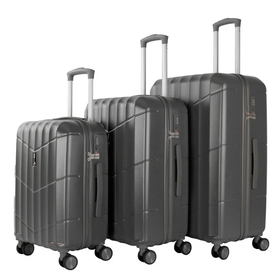 Bőrönd szett AGA Travel MR4669 - Dark Grey - szürke