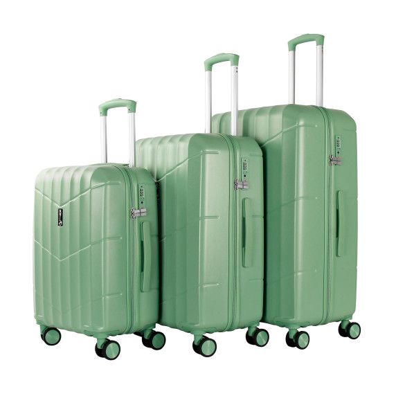 Bőrönd szett AGA Travel MR4669 - Light Green - zöld