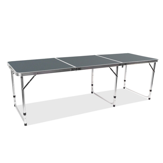 Összecsukható kempingasztal 180 x 60 x 70/60/55 cm AGA MR2091-Grey - szürke