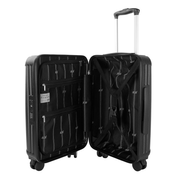 Bőrönd szett AGA Travel MR4666 - Black - fekete