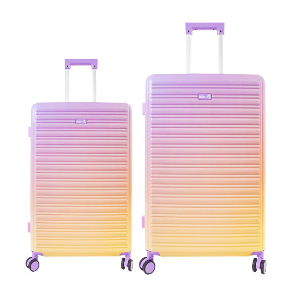 Bőrönd szett AGA Travel MR4673 - Yellow&Purple - Lila/sárga