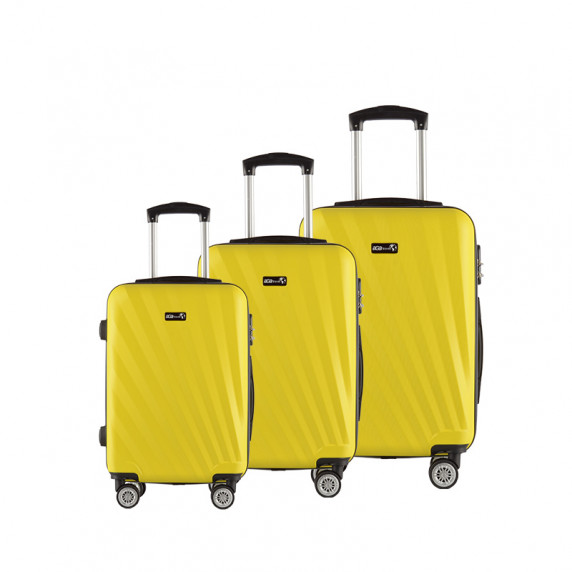 Bőrönd szett Aga Travel MR4653-Yellow - Sárga