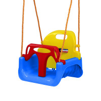 Gyermekhinta biztonsági kerettel Aga4Kids MR4512-1 - kék/sárga 