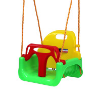 Gyermekhinta biztonsági kerettel Aga4Kids MR4512-4 - zöld/sárga 
