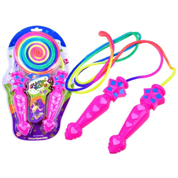 Ugrálókötél Inlea4Fun JUMP ROPE - Rózsaszín